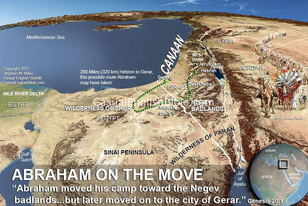 canaan map abraham