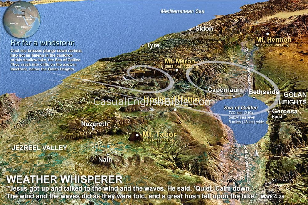 Sea Of Galilee Map During Jesus Time - Best Map of Middle Earth