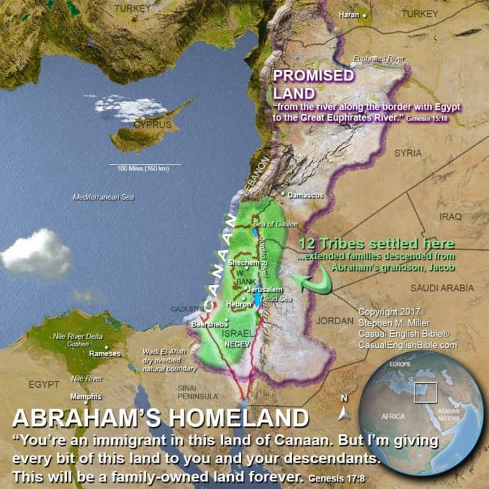 Promised Land boundaries Maps and Videos Casual English Bible