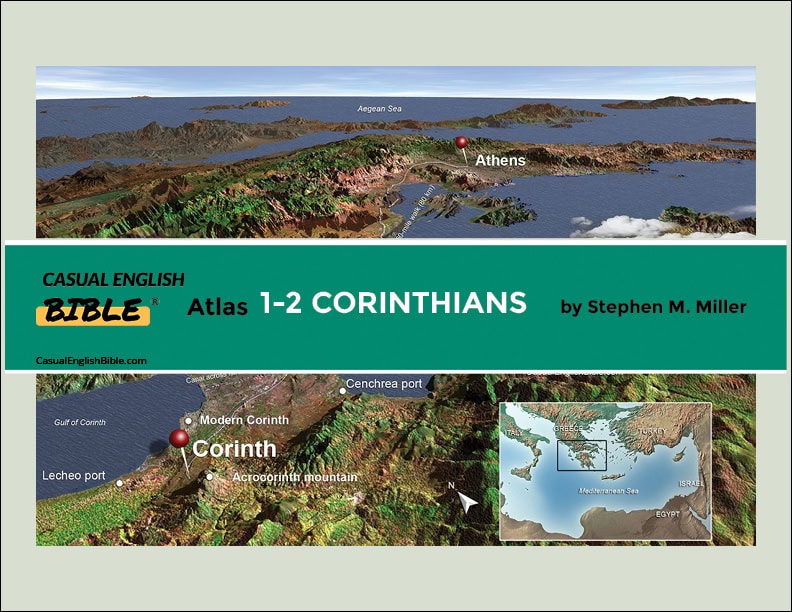 cover photo for atlas of Bible maps for 1-2 Corinthians in the Casual English Bible