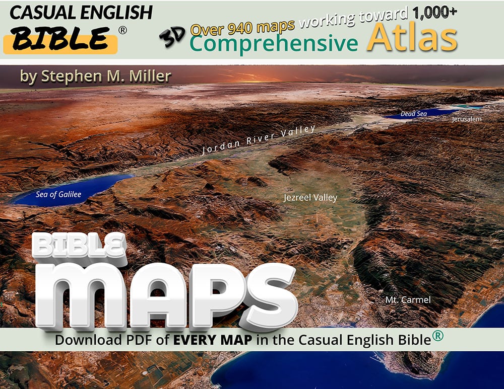 Cover of #d Bible Maps atlas for Casual English Bible