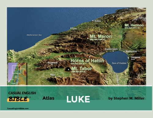 cover photo for atlas of Bible maps for Luke in the Casual English Bible