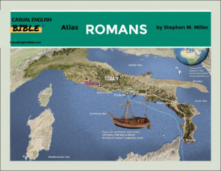 cover photo for atlas of Bible maps for Romans in the Casual English Bible