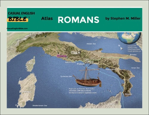 cover photo for atlas of Bible maps for Romans in the Casual English Bible