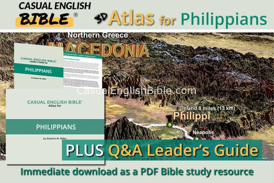 Philippians Leaders Guide And Atlas Casual English Bible