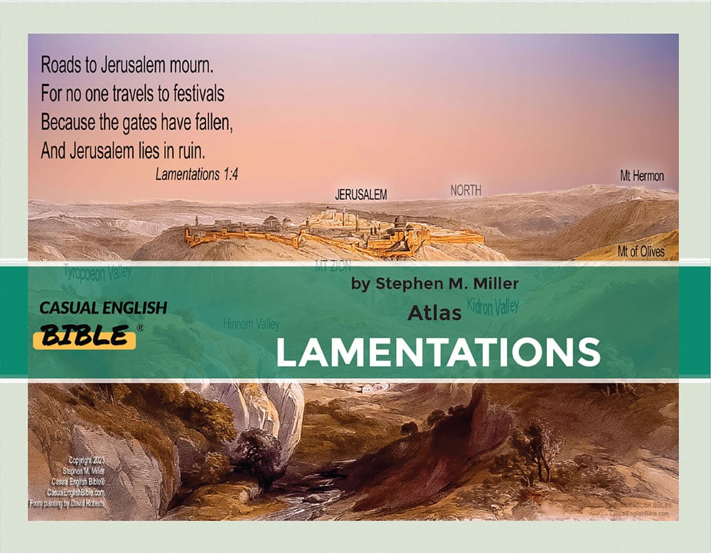 Cover of Lamentations Atlas of 3D Bible maps for Casual English Bible