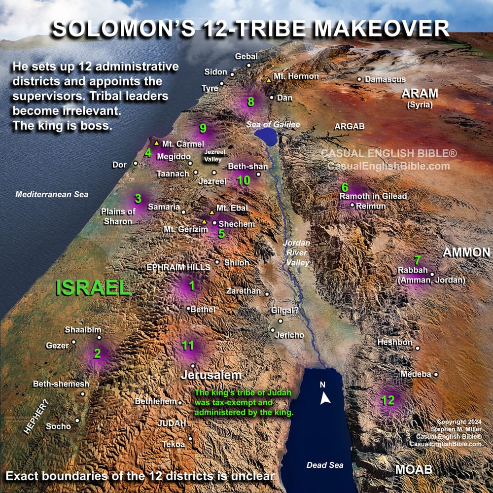 Solomons 12 Administrative Districts Casual English Bible 1093