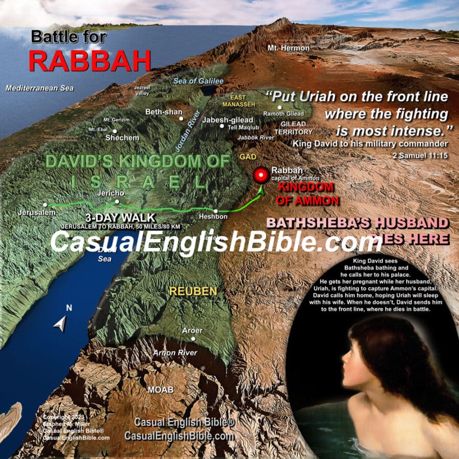 2 Samuel Bible Maps Casual English Bible