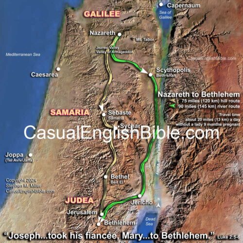 Map: Road to Bethlehem