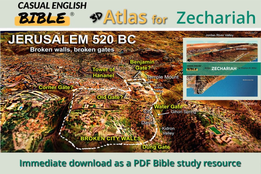 Zechariah Bible Maps - Casual English Bible