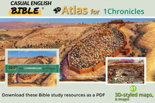 Cover of PDF Atlas of 1 Chronicles for the Casual English Bible.