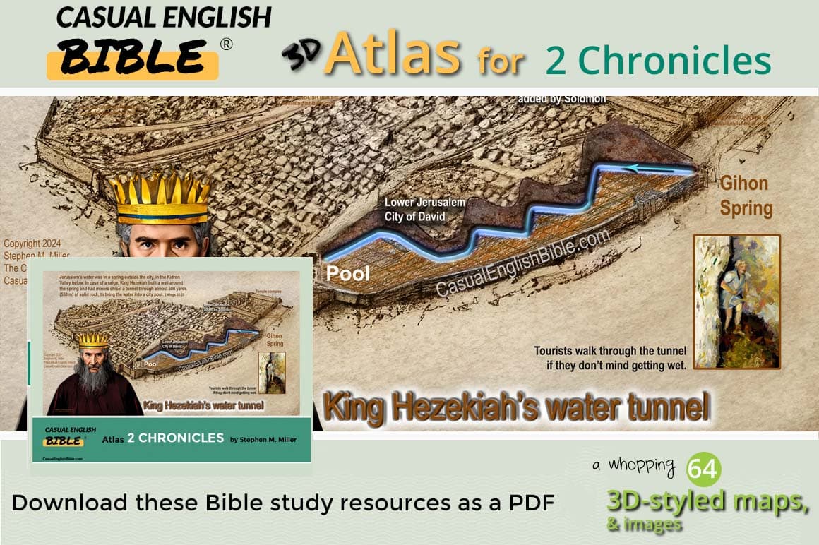 Promo. Picture of the cover of the Casual English Bible Atlas for 2 Chronicles