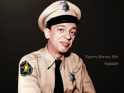 Stylized photo of Don Knotts and Deputy Barney Fife for the Theology of Deputy Barney Fife for the Casual English Bible